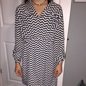 Black and white dress